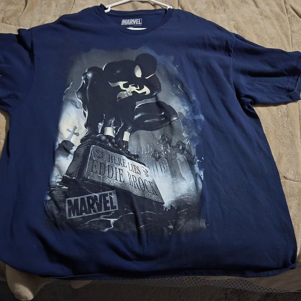 Marvel Blue Short Sleeve Tee with Iconic Graphic